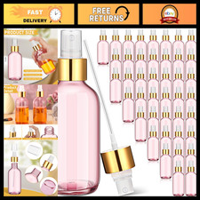 50 Pack 4oz Glass Spray Bottles - Refillable Fine Mist Containers for Oils, Perf
