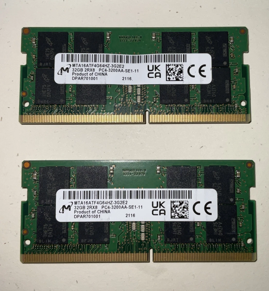 Micron DDR4 SDRAM 16 GB Total Capacity Memory (RAM) for sale | eBay