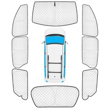 8pcs Full Sun Shades Custom for Toyota Sienna 2013-2018 Accessories, Sienna S...