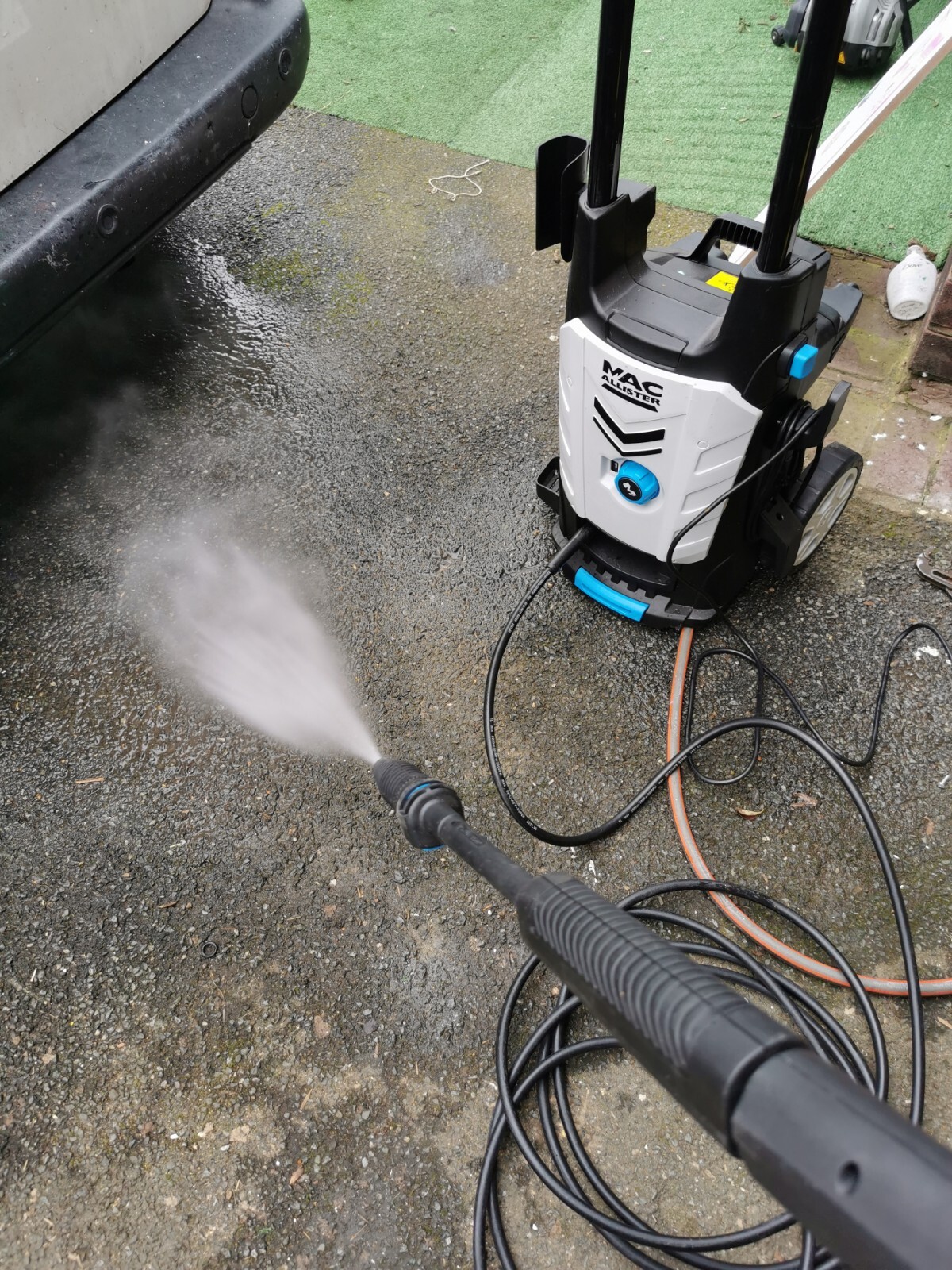 Mac Allister Pressure Washer Electric Power Jet Wash Cleaner 140bar 1