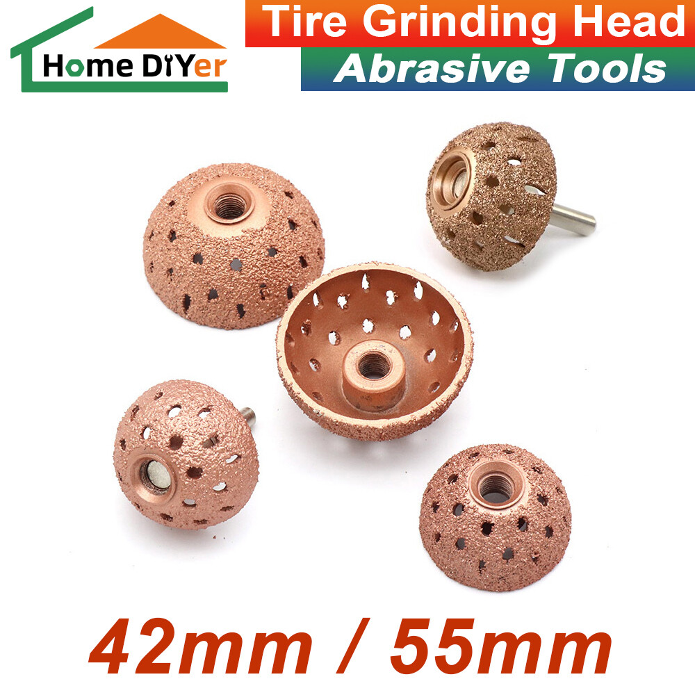 Tire Grinding Head Rasp Buffer Ball Tyre Sanding Tool Buffing Wheel Bits 42/55mm