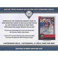2019-20 TOPPS CHAMPIONS LEAGUE MUSEUM COLLECTION SOCCER HOBBY BOX SEALED 19TOSCL