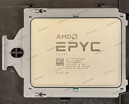AMD Milan EPYC 7443P 2.85GHz 24 Core 48 Thread 128MB 200W SP3 CPU Processor