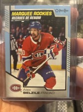 2020-21 Upper Deck OPC Marquee Rookies Blue Alex Belzile #645 Montreal Canadiens
