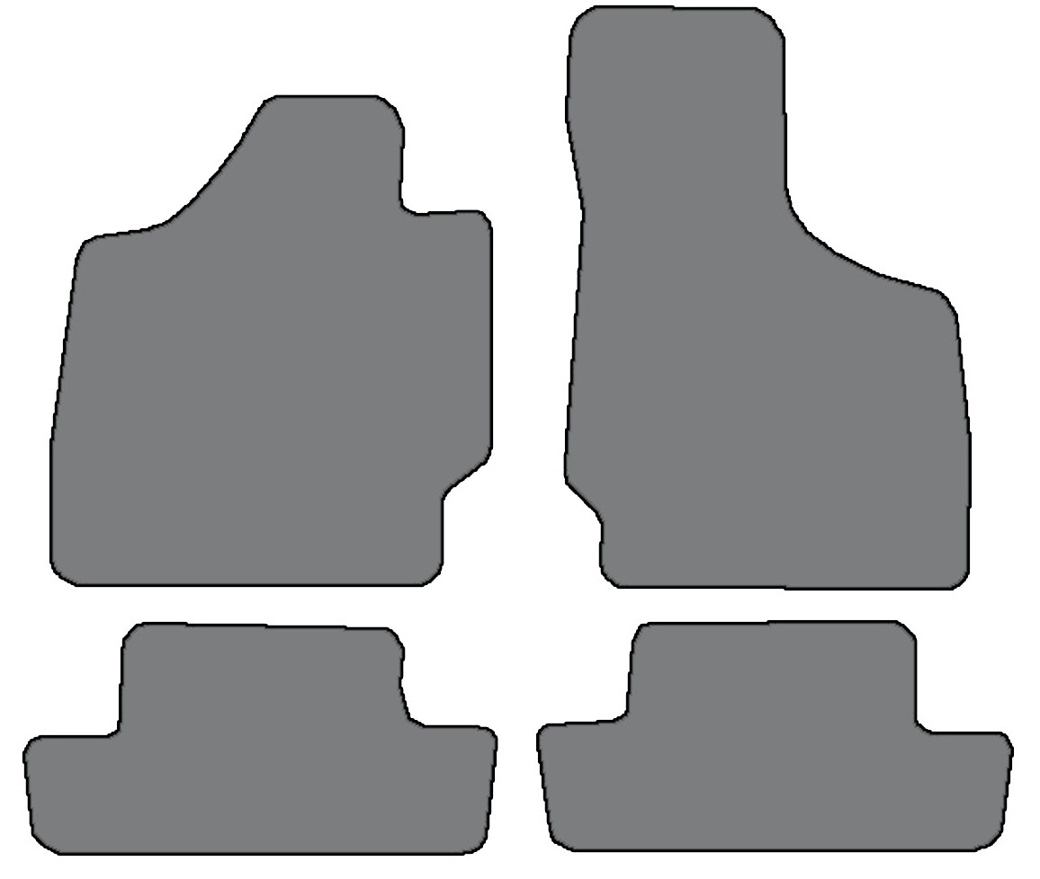 Tailored Carpet Floor Mats For Audi TT Coupe MK3 (2014+) – 4-Piece Set With Heelpad, UK Made, ATWL