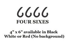 Four Sixes decal for Auto Truck Car