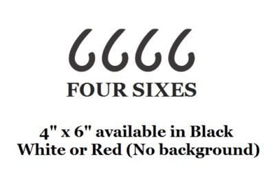 Four Sixes decal for Auto Truck Car