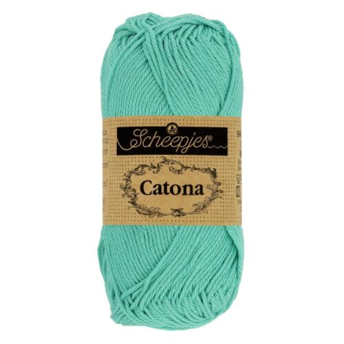 Scheepjes Catona 50g 100% Mercerised Cotton Green/Blue Yarn - 253 Tropic - 第 1/1 張圖片