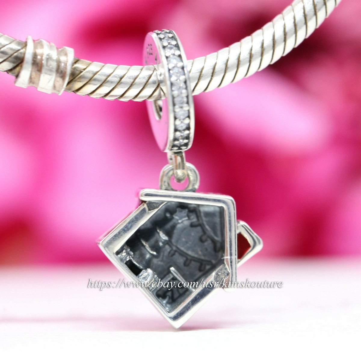 Authentic Pondora Sterling Silver Cozy Christmas House Charm Authentic Pondora Sterling Silver Cozy Christmas House Charm