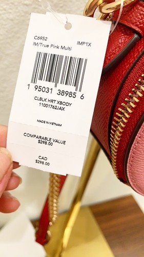 Neu mit Etikett Coach Herz Umhängetasche Valentinstag - Bild 46 von 108