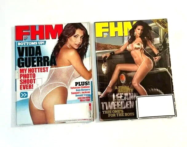 FHM  For Him Magazine  Last Two Issues 2007 (Lot of 2) January/February and Mar
