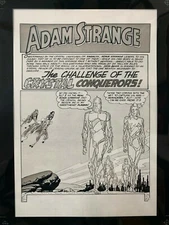 Production Art MYSTERY IN SPACE #71, pg. 1 splash, CARMINE INFANTINO art, 8.5x11