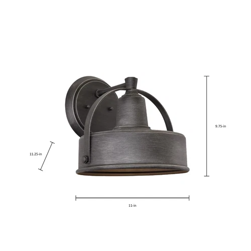 Designers Fountain 33141-WP Portland-DS Outdoor Wall Lantern Sconce Weathered - Picture 3 of 5