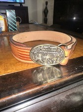 VTG Southern Outdoors 1986 Belt Buckle Brass LTD ED Great American, Leather Belt