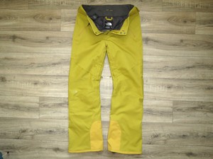 north face yellow ski pants