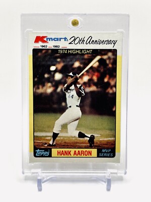 1982 Topps #43 - Hank Aaron Kmart 20th Anniversary. A1G | eBay
