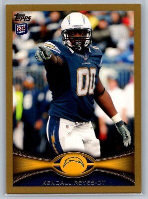 Kendall Reyes Chargers 2012 Topps Gold RC Rookie #83 SP/2012