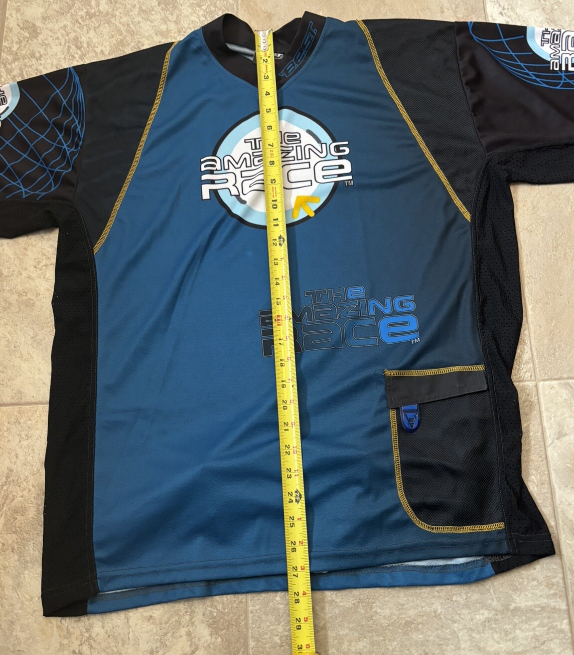 CBS The Amazing Race Cycling Style Shirt XL
