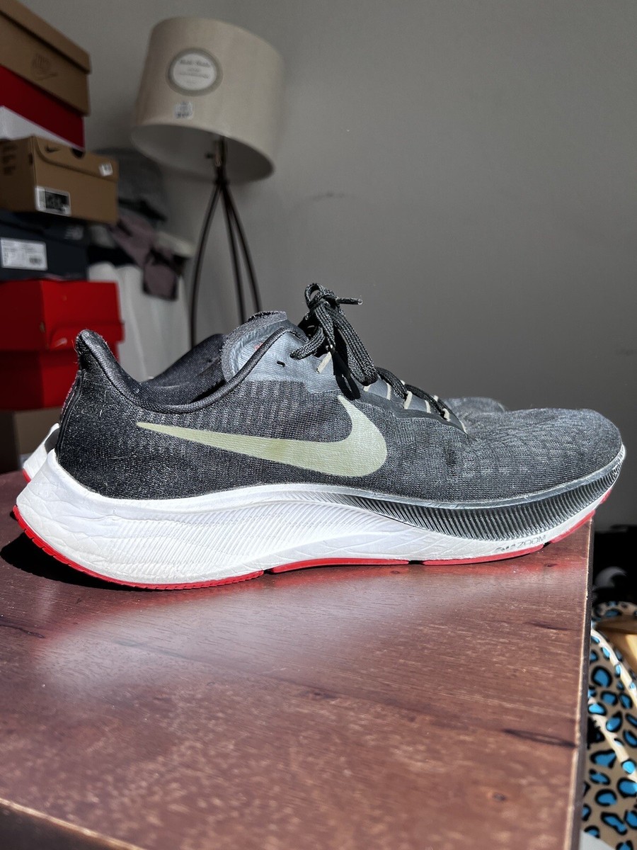 Nike Air Zoom Pegasus 37 Black Olive Men Size 13 Running Shoes BQ9646-004