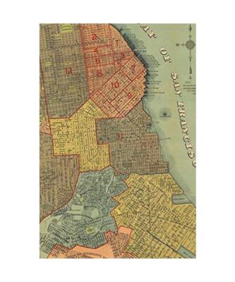 San Francisco Vintage Map 4x6'' Field Journal / Field Notebook / Field Book / Mem