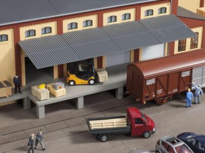 Rampe mit Dach Spur HO Auhagen Bausatz 80254