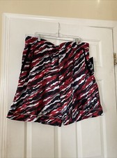 NUEVO CON ETIQUETAS Pantalones Cortos Para Hombres And1 Rojo Baloncesto 8” Entrepierna Gimnasio Talla 2XL Bolsillo Cintura Elástico