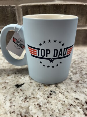 Eccolo Soft Touch ''Top Dad'' Coffee Cup Mug Top Gun