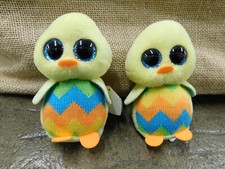 Lot 2 TY Basket Beanie Baby TWEET the Chick 3" mini Easter Basket You Plush tag