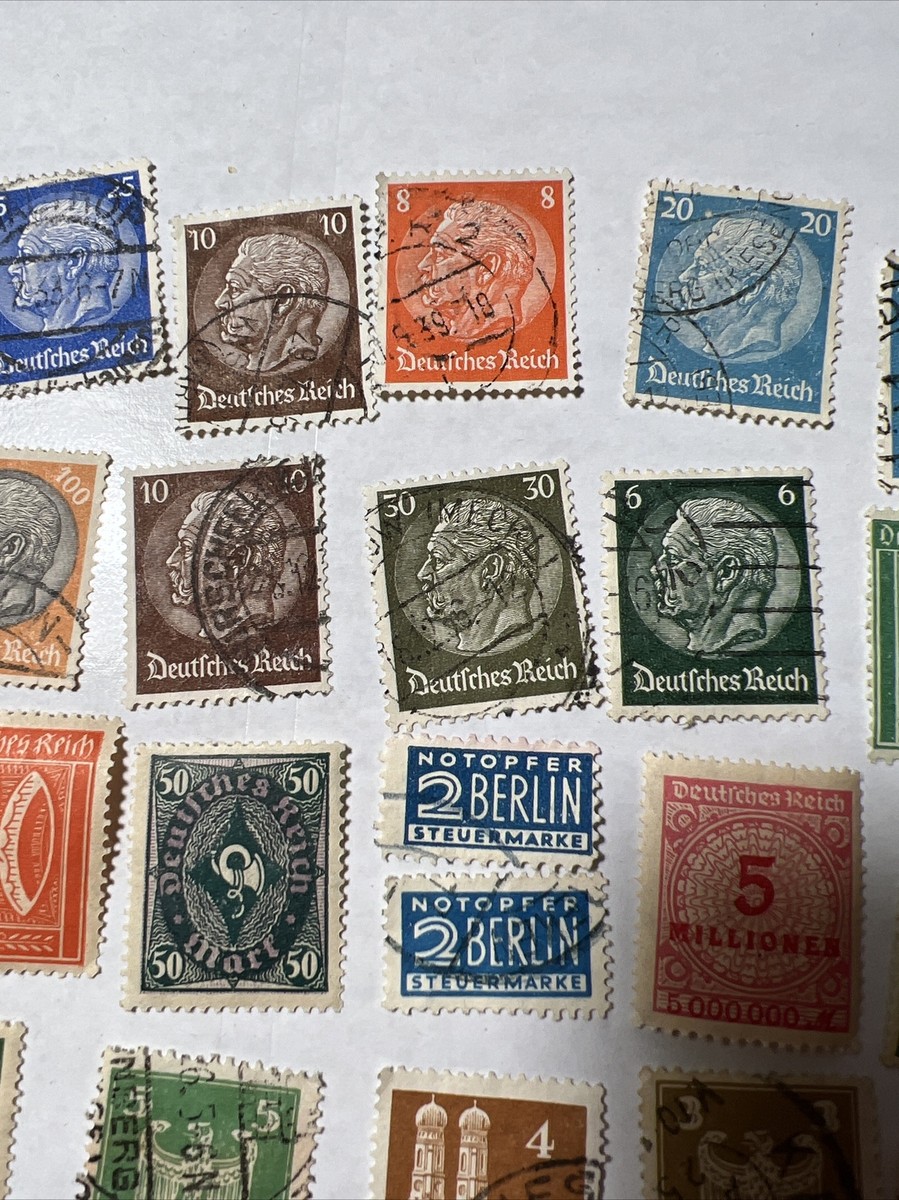 VINTAGE WORLD POSTAGE LOT: 40 Germany World War II Era