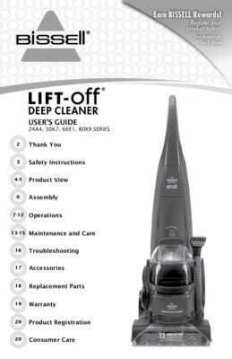 Bissell DeepClean Lift-Off Deluxe Pet 