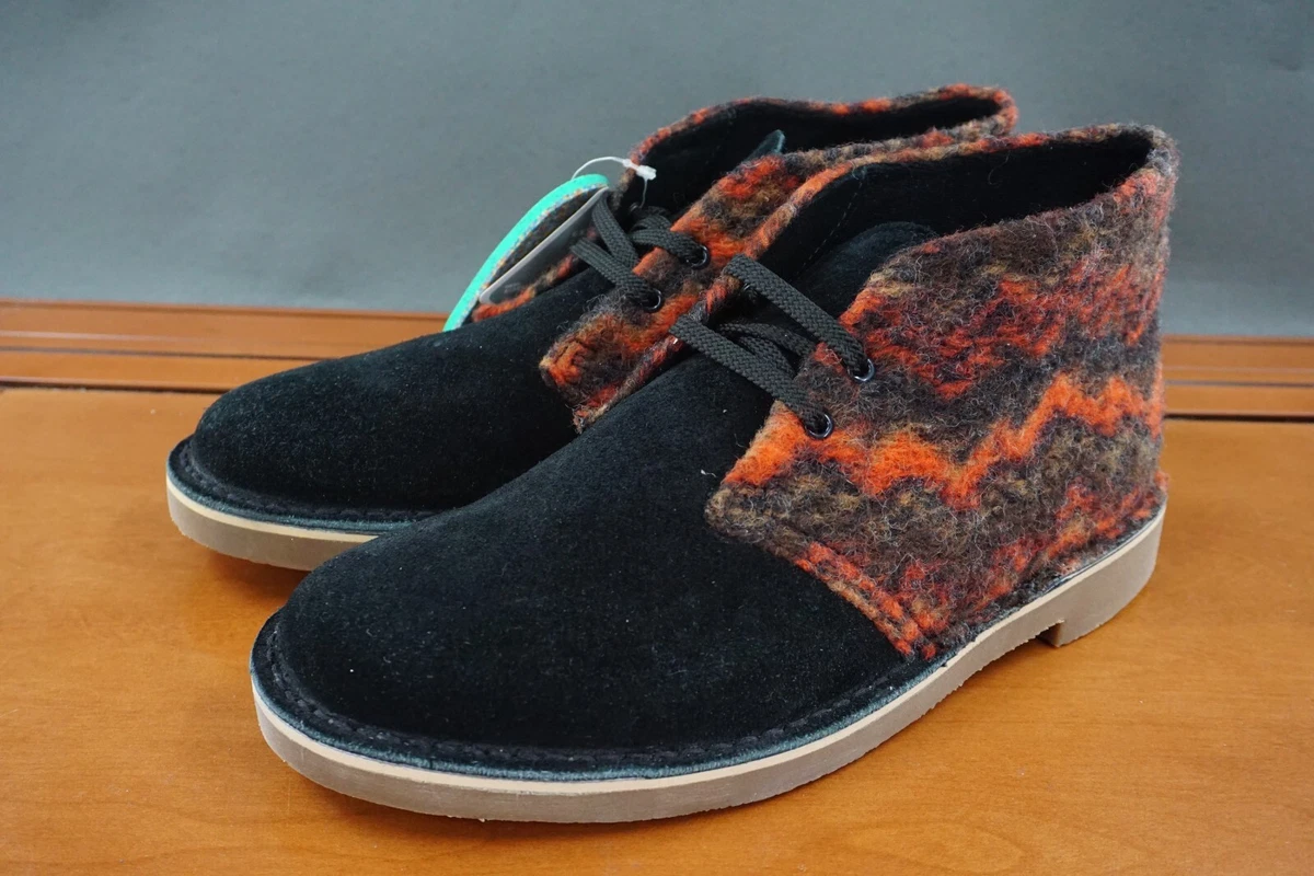Black Clarks Bushacre Leather Boots for Men for sale | eBay