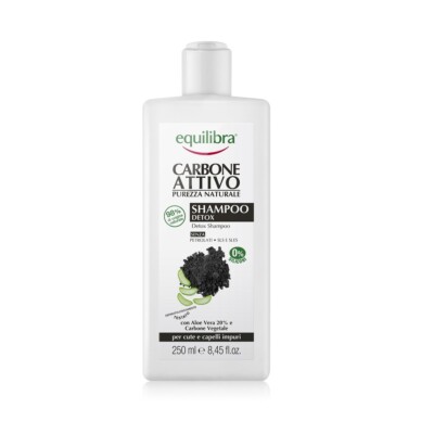 Equilibra Aktiv Kohle Shampoo Tiefenreinigung 250ml für Glanz