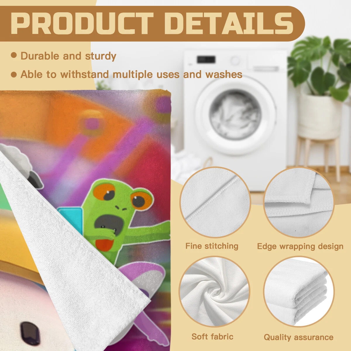 Fall Guys Beach Towel Quick Drying Microfiber Lightweight 30"x60"