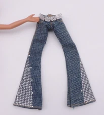 *READ* BRATZ Forever Diamondz Cloe Jeans Pants Sparkle Silver Rhinestones
