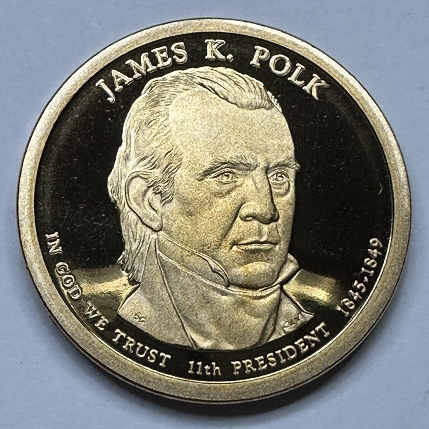 2009-S James K. Polk PROOF Presidential $1 Dollar Coin from US