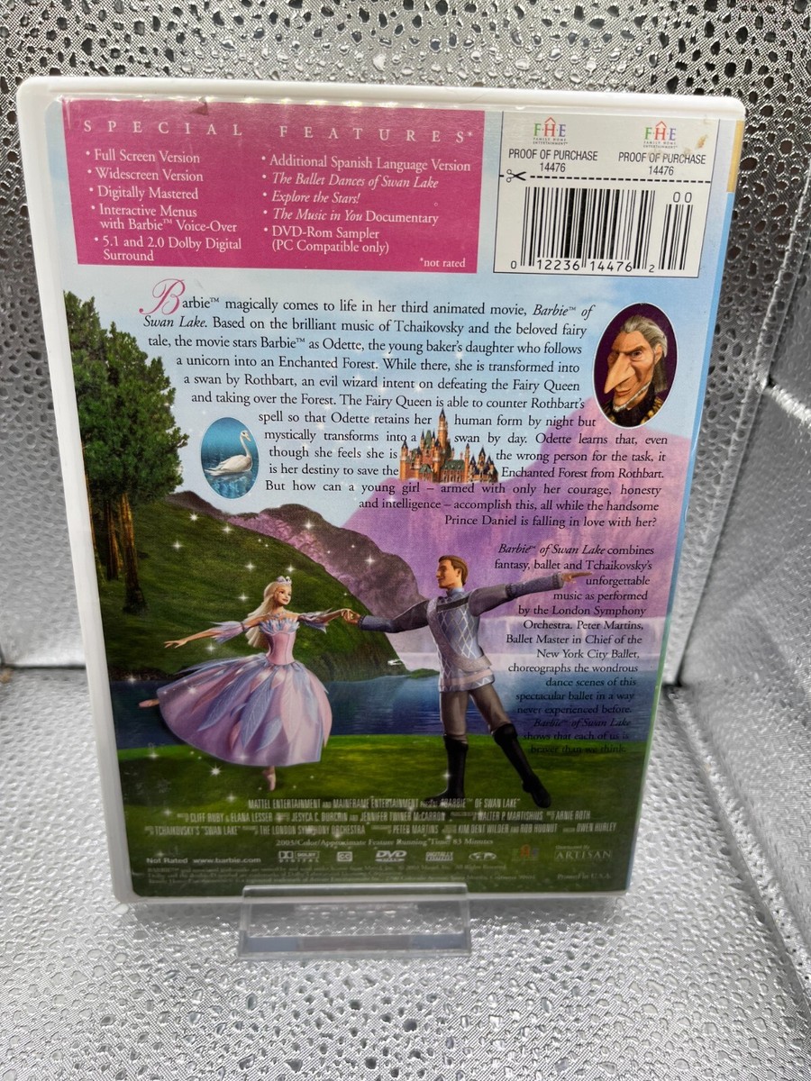 Barbie of Swan Lake (DVD, 2003) Mattel Inc. Artisan Home