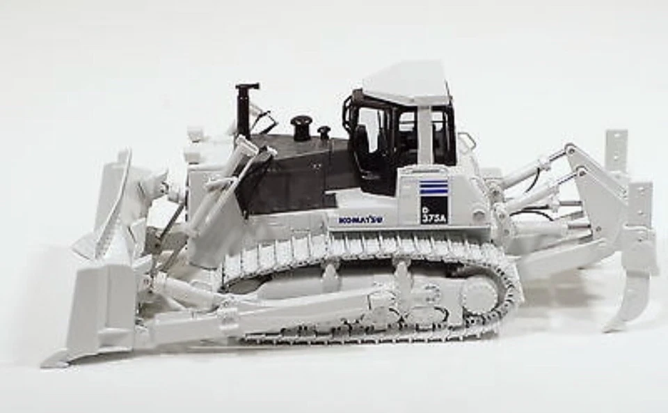 Komatsu D375A Dozer com Ripper - "BRANCO" - 1/50 - Primeira engrenagem #59-0218 - 400 FEITO - Imagem 2 de 4