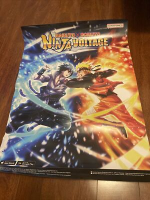 Anime Expo AX 2023 NARUTO BORUTO NINJA VOLTAGE SHINOBI STRIKER Dual Sided Poster
