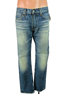 NEW BIG STAR Light Denim Wash NWT Division Straight Leg Jeans Mens 32R 34 inseam