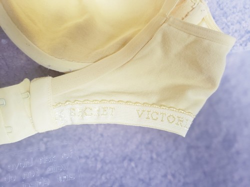 VICTORIA'S SECRET 36D LOGO VINTAGE RARE Cotton SIGNATURE FULL COVERAGE BRA - Picture 3 of 4