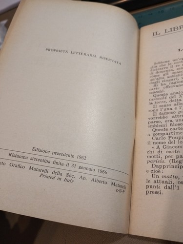 I giuochi con le carte, Girardi - Biblioteca Popolo Sonzogno 1966 - BUONO - Foto 4 di 5