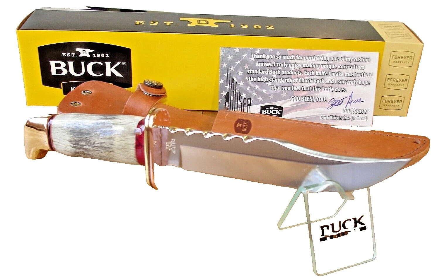 Buck Knives Ambidextrous Bowie Collectible Fixed Blade Knives