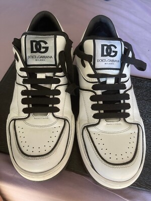 DOLCE&GABBANA New Roma Sneaker in nappa calf CS2036 AY965 89697 WH