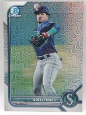 2022 Bowman Chrome Prospects Mega Box Mojo Refractor Noelvi Marte #BCP-63