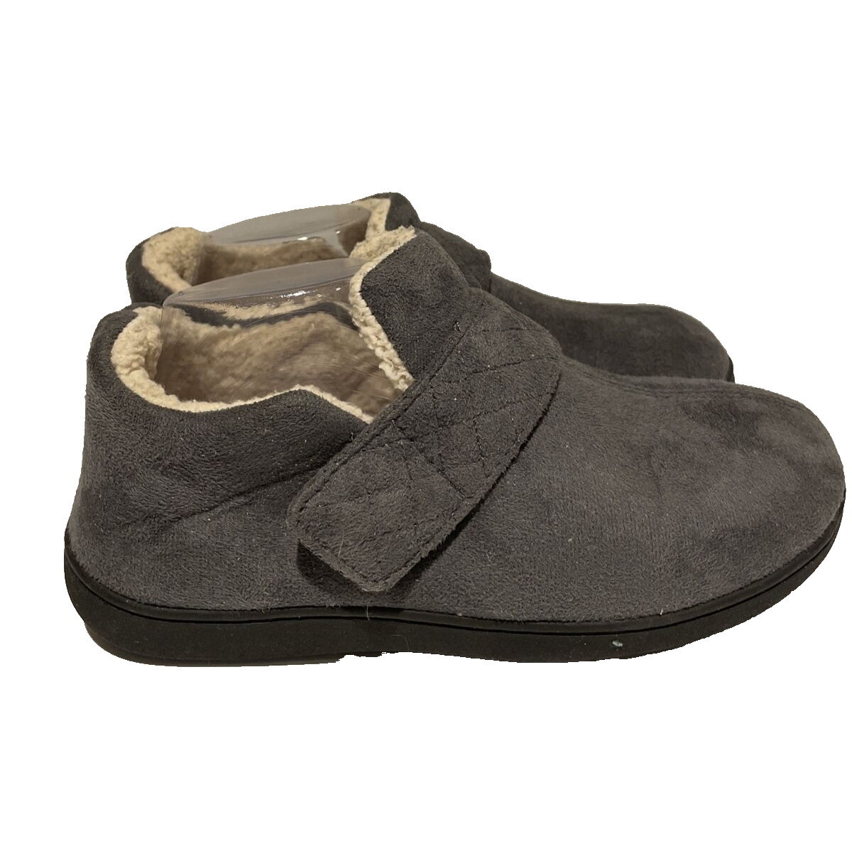 SAOLA Zizor Pantofole in Pile Donna 9 Grigio Fodera in Pelliccia Ecopelliccia Suola in Gomma Accoglienti Tempo Libero