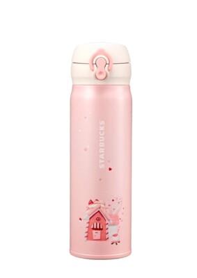 STARBUCKS KOREA 2021 ''JNL CANDY HOUSE'' STAINLESS THERMOS, NEW, SHIPS FROM US