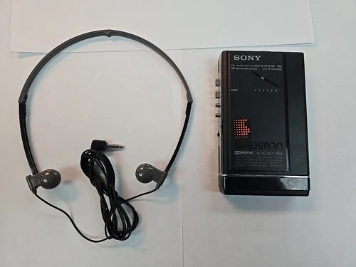 VTG Sony Walkman WM-F100III Radio (Works) Cassette Player (Needs Repair MDR-A10