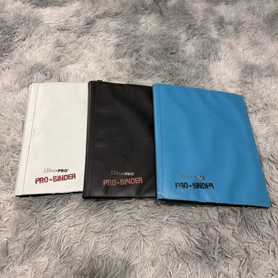 3x Ultra Pro Eclipse 9 Pocket Binder Side Load 360 Card Organizer White Blue Blk