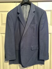 Men  s Croft  Barrow Blue Suit Jacket 46 Regular