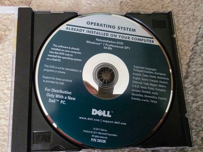 Microsoft Windows 7 Professional SP 1, 64-Bit, Betriebssystem-DVD